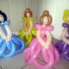 A Watermarked Balloon Modelling bunch of princesses