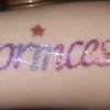 princess glitter tat